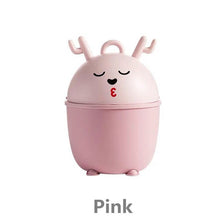 Load image into Gallery viewer, Universal Cartoon Plastic Desktops Trash Can Mini Creative Office Living Garbage Bucket Automobile Storage Bucket Accessories
